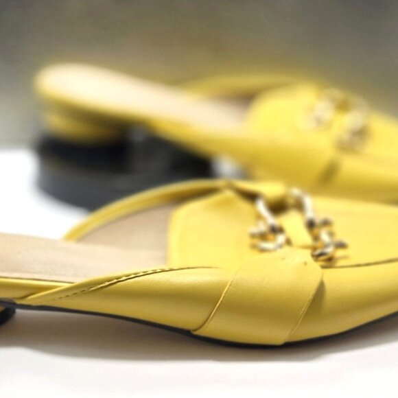 Women's Goldenrod Slip-On Loafer Mules Size 10.5 EU 41 - Picture 3 of 6